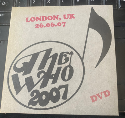 The Who 2007 London 26.06.07 dvd
