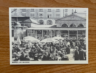 Vanha postikortti: Ravintola Kappeli Helsinki