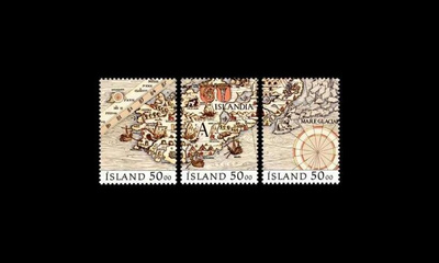 Islanti 744-6 ** Postimerkkinäyttely Nordia 91 (1991)