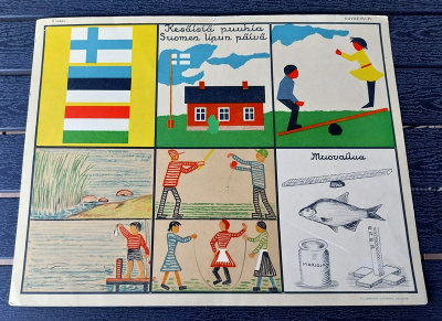 Opetustaulu Tilgmann n. 41,2 x 32,5 cm Kesäisiä puuhia
