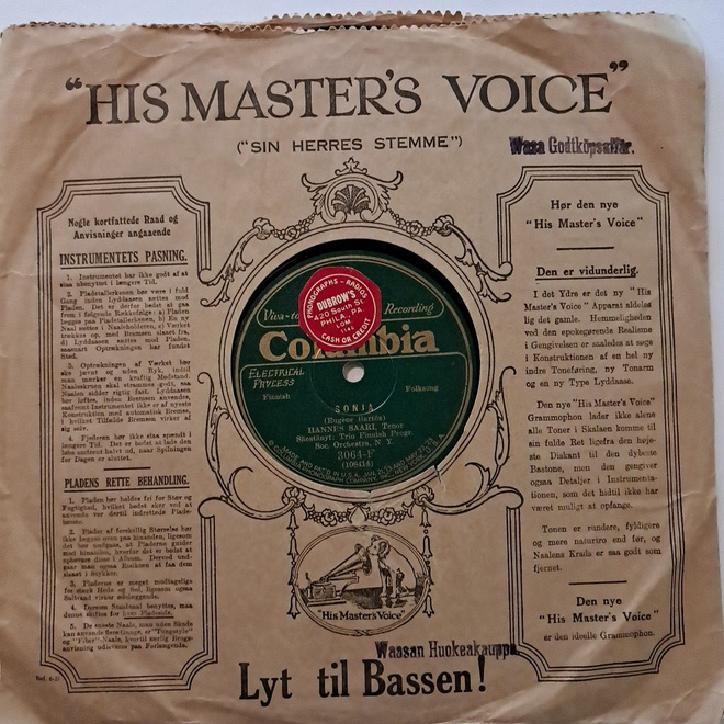 HANNES SAARI. RAATAJAN MARSSI, SONJA V.1927