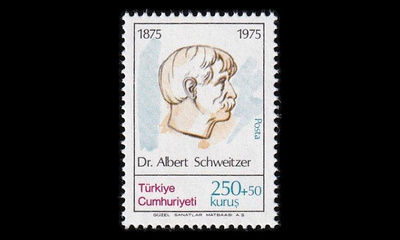 Turkki 2347 ** Nobel-palkittu Albert Schweitzer (1975)
