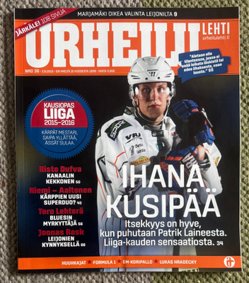 URHEILULEHTI #36 / 3.9.2015 LIIGA 2015-2016
