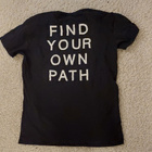 Musta t-paita koko M miesten Find your own path - pikkukuva 1