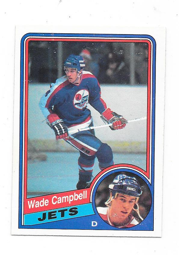 1984-85 OPC #336 Wade Campbell , Winnipeg Jets