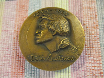 Kuvanveistäjä Wäinö Aaltonen mitali 1973 / H.Varja 1973.