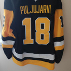 Puljujärvi #18 Pittsburgh Penguins game worn pelipaita - pikkukuva 2