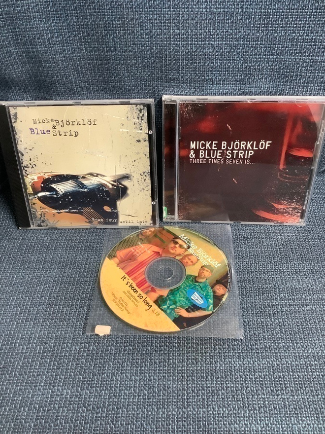 3 X MICKE BJÖRKLÖF & BLUE STRIP ( 2 X CD + CDS)