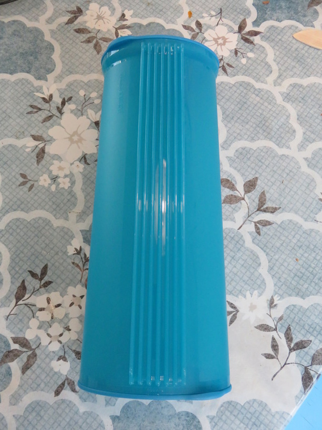 TUPPERWARE  " Spagetti " SÄILYTYSASTIA sininen / turkoosi