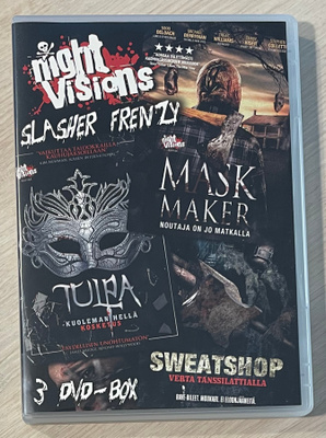Night Visions: SLASHER FRENZY -kokoelma (3DVD) *UUSI*