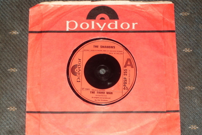 7" SHADOWS - The Third Man - single 1981 rautalanka EX