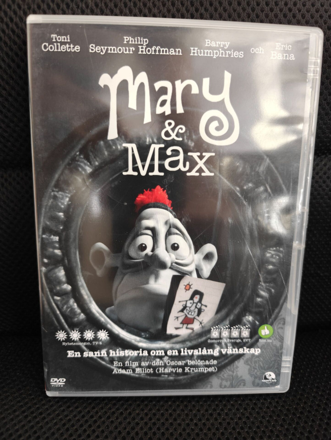 Mary and Max (2009) DVD Ruotsijulkaisu