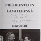 Esko Juuri : Presidenttien vanavedessä (signeerattu, teki... - pikkukuva 3