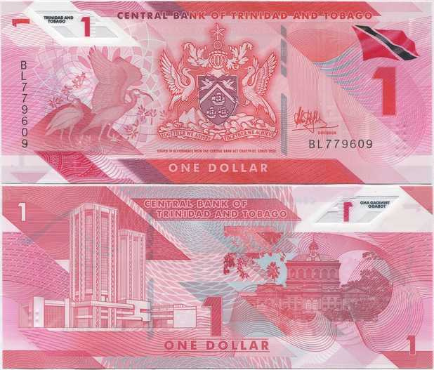 Trinidad and Tobago 1 Dollar 2020/2021 UNC Polymer
