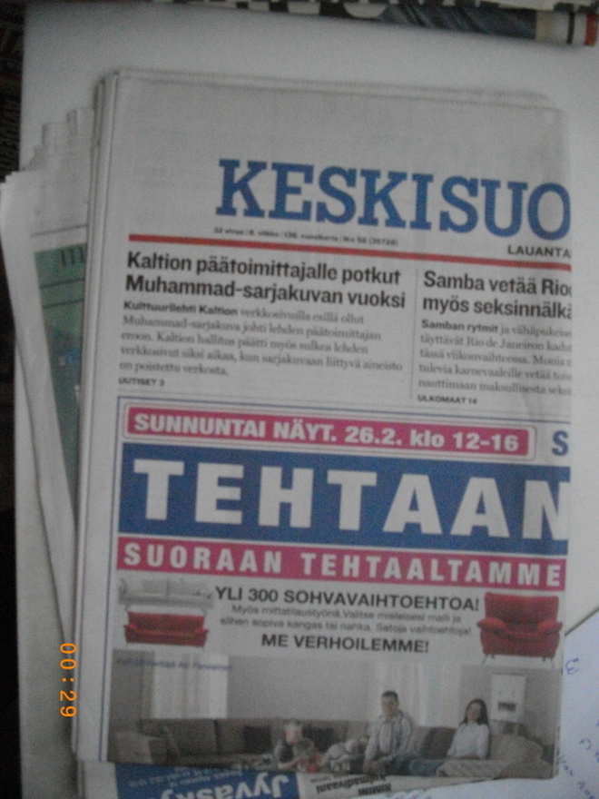 Keskisuomalainen 25.2.2006 (27.5)