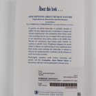 Lawrence S. Wrightsman : Assumptions about human nature :... - pikkukuva 2