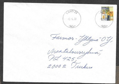 Postilähetys - Alennusm. (LAPE 1036v) Lahti 23 6.4.1988