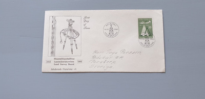 FDC Suomi 1962 Maanmittausl. EL, Jakobstads filateister