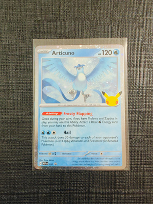 Pokemon 30th - Articuno Cosmos Holo Black Star Promo