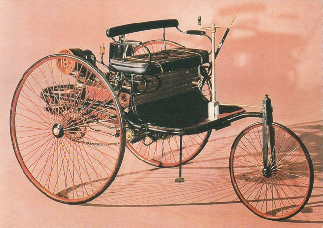AUTOKORTTI - BENZ PATENTWAGEN 1886