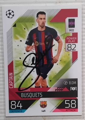 Sergio Busquets Barcelona signed