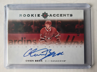 Owen Beck 2023-24 Ultimate Collection Rookie Accents /65