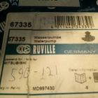 Hyundai, Mitsubishi Vesipumppu RUVILLE 67335, 590-121 - pikkukuva 2
