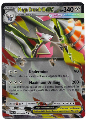 Mega Excadrill ex 65/84 Pokemon TCG