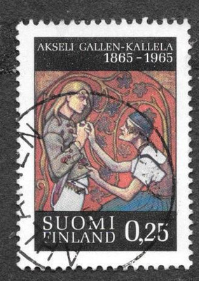 Akseli Gallen-Kallela 0,25mk 1965 (LAPE 597) O