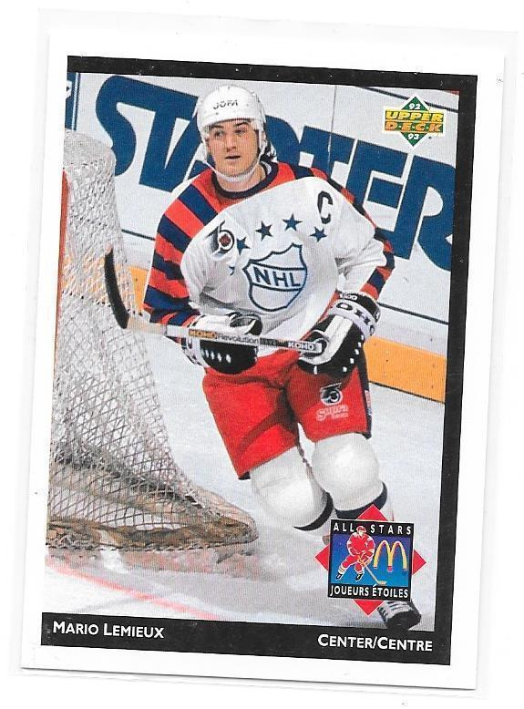 92-93 McDonald`s Upper Deck #McD21 Mario Lemieux Pittsburgh