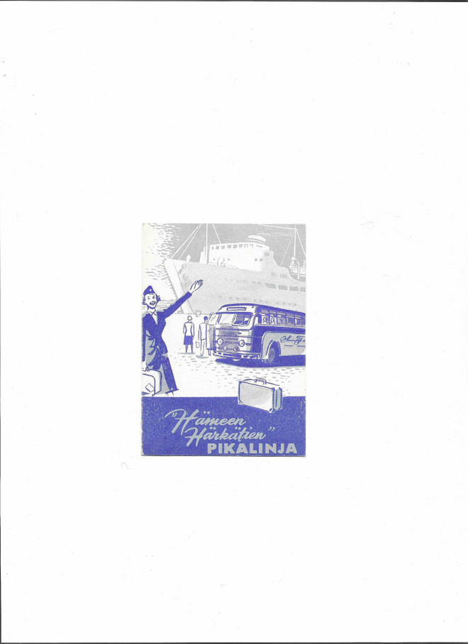 Aikataulu, Hämeen Härkätien Pikalinja, 1956-57