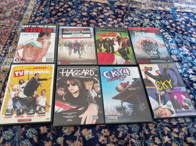 8kpl DVD Jackass, Cky, Steve-O jne