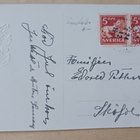 Jouluinen metsämaisema ja lapsia mäenlaskussa, p. 1924 - pikkukuva 2