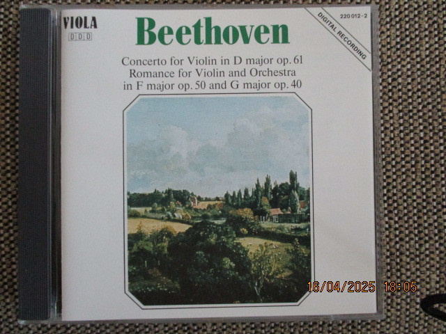 LUDWIG VAN BEETHOVEN (CD) Concerto& Romance for Violin