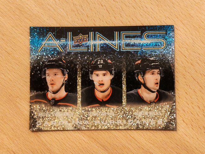 2024-25 Upper Deck Svechnikov/Aho/Necas A-Lines Gold