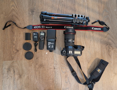 Canon 5D MK III + Canon 16-35 f4 is + sälät