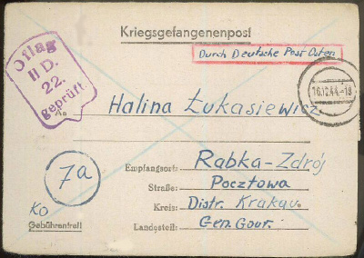 Saksa 1944 sotavankikirje Puolaan