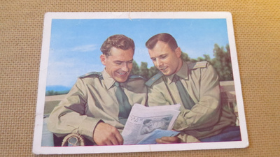 CCCP: vintage kosmonauttipostikortti 1961