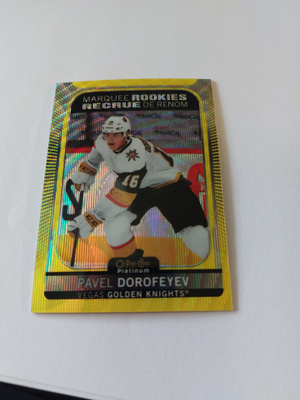 21-22 OPC Platinum Neon Yellow Surge #274 Pavel Dorofeyev MR