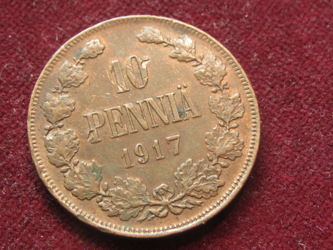 10 penniä 1917 II