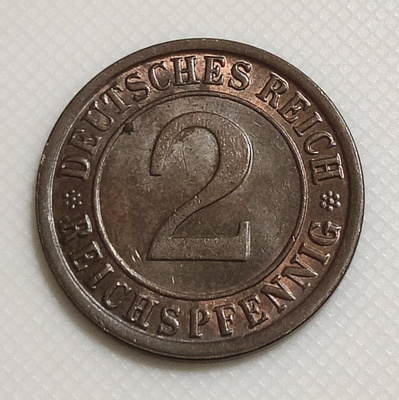 Saksa 2 Pfennig 1925A