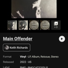 KEITH RICHARDS - MAIN OFFENDER LP - pikkukuva 3