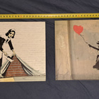 Banksy puulaatat/tiilet  20x28x3  2xkpl - pikkukuva 2