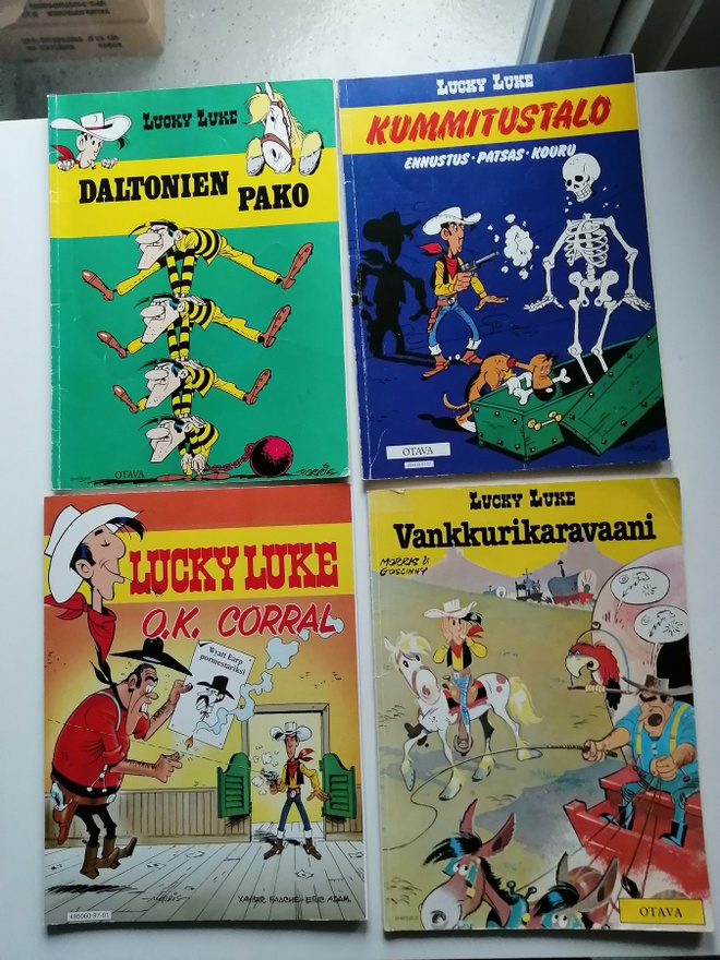 Morris & Goscinny, Rene: Lucky Luke -paketti (4 kpl)