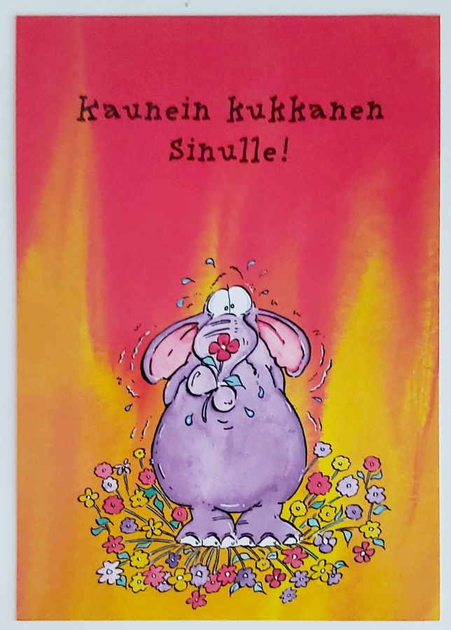 "Kaunein kukkanen sinulle!"-KULKEMATON POSTIKORTTI
