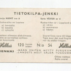 Purkkakuva Hellas TIETOKILPA-JENKKI n:o 54 Kasvit - pikkukuva 2