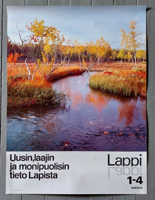 Lappi : Upea mainosjuliste 80 -luvun puolivälistä