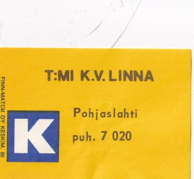Pohjaslahti, T:mi K. V. Linna   .b480