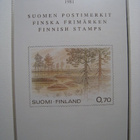 Vuosikokoelma 1981 Suomen Postimerkit Finnish Stamps - pikkukuva 1