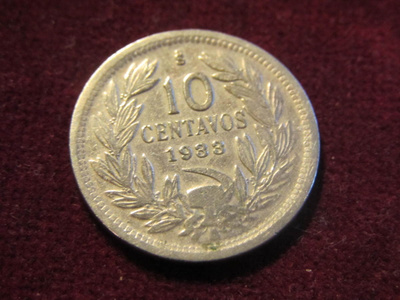 10 centavos 1933 Chile